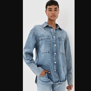 ANINE BING Dante Denim Shirt Size Small